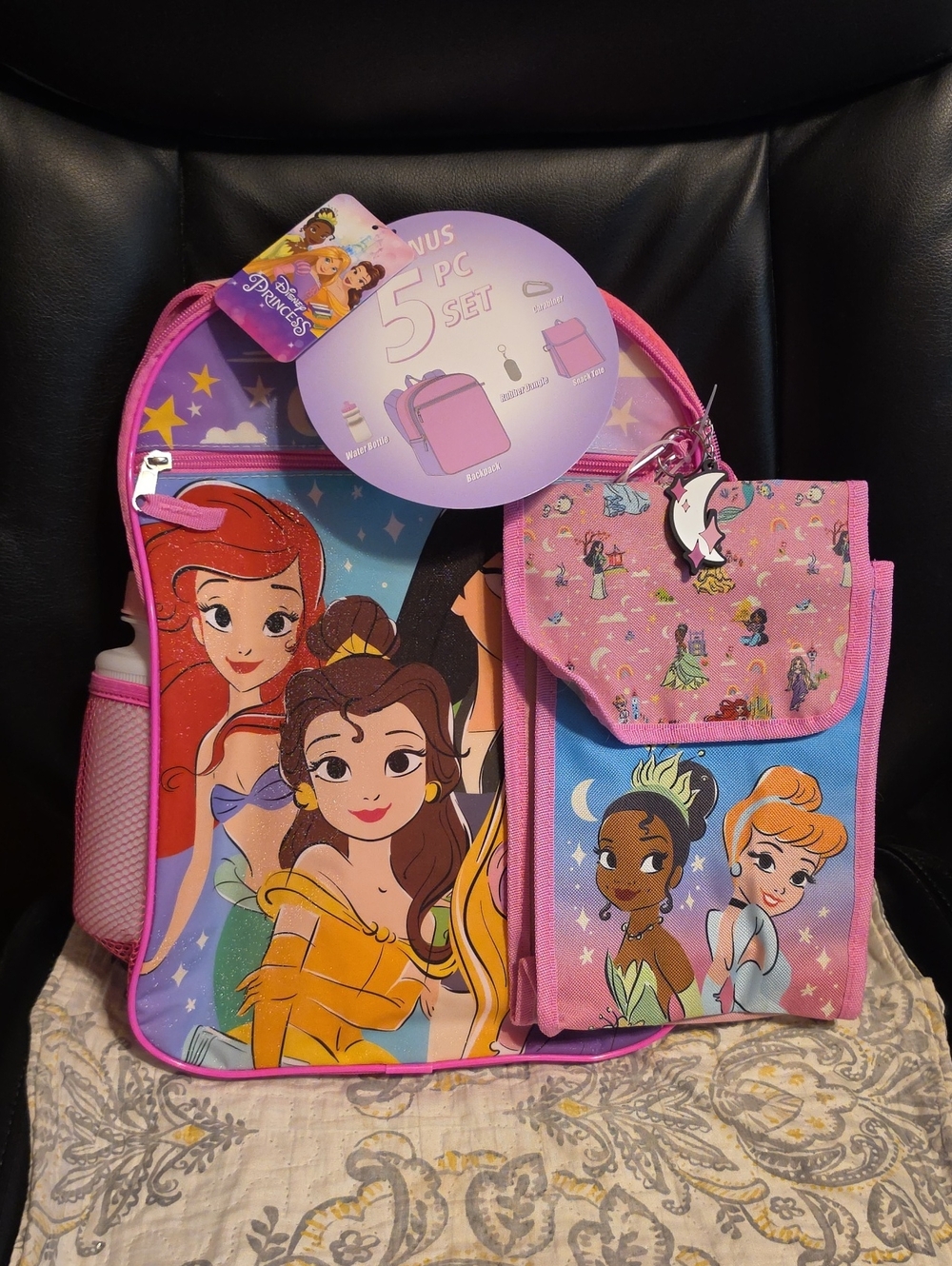 Disney Princess Backpack with Matching Lunch Pouch